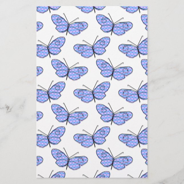 Papeterie Motif de papillon cosmique (Devant)