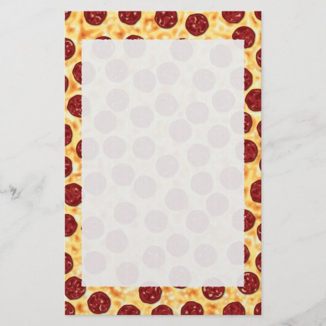 Papeterie Motif de pizza de pepperoni (Devant)