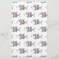 Motif de poisson Abstrait