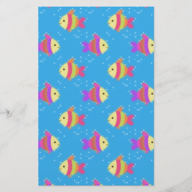 Papeterie Motif de poissons (Devant)