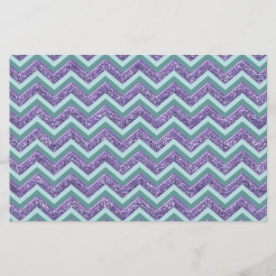 Papeterie Motif de verre Amethyst Zigzag
