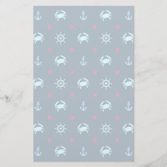 Papeterie Motif d'étoile nautique (Devant)