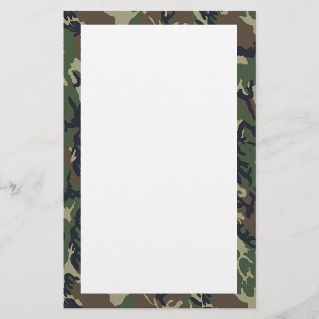 Papeterie Motif du camouflage vert militaire (Devant)
