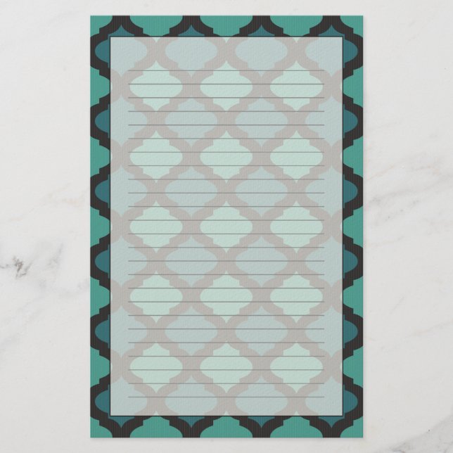 Papeterie Motif en mosaïque de style arabe (Devant)