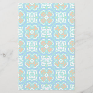 Papeterie Motif ethnique turquoise