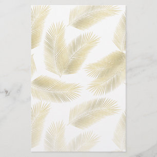 Papeterie Motif Feuille Gold Foil Palm