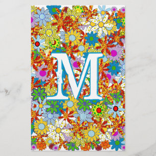 Papeterie Motif floral moderne Couleurs vives