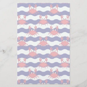 Papeterie Motif heureux de crabes