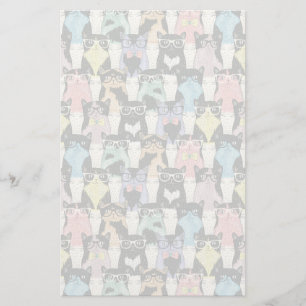 Papeterie Motif Hipster Cute Cats