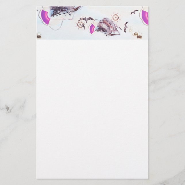 Papeterie Motif maritime (Devant)