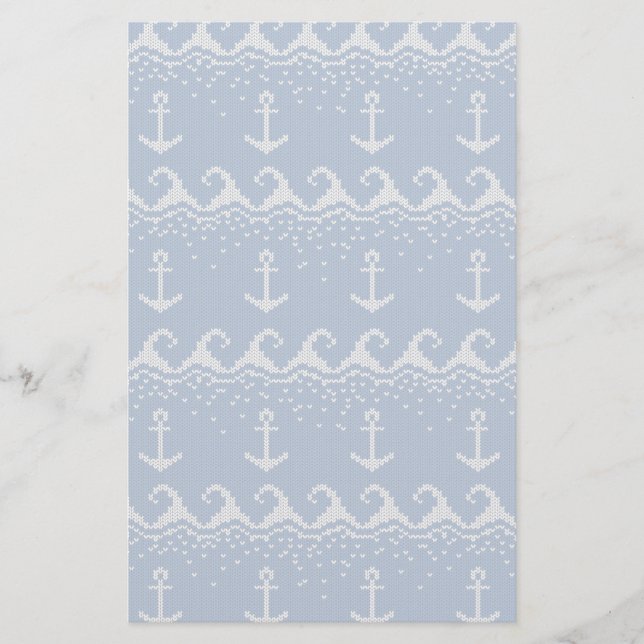 Papeterie Motif nautique de Knit (Devant)