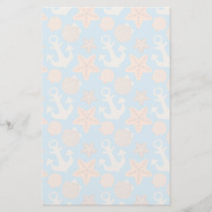 Papeterie Motif nautique en pastel