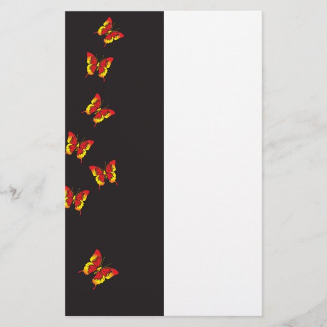 Papeterie Motif papillon (Devant)