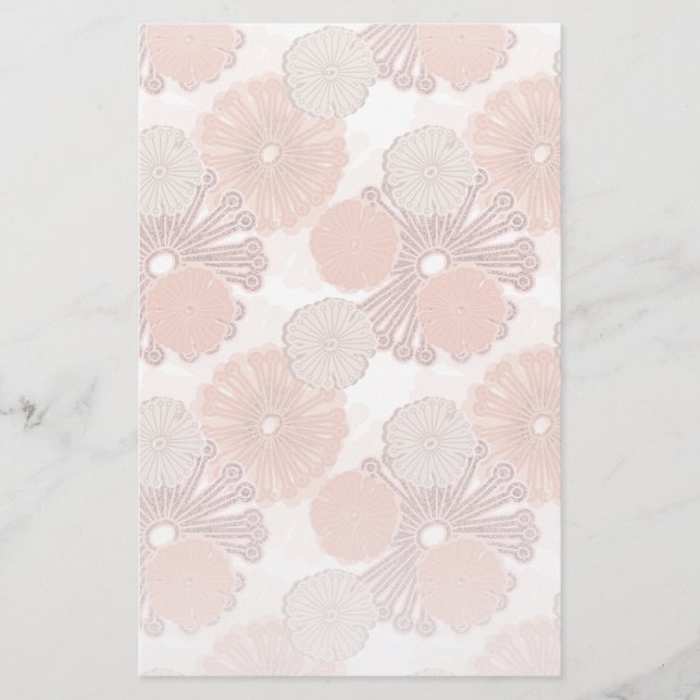 Papeterie Motif rose Gold Flower (Devant)