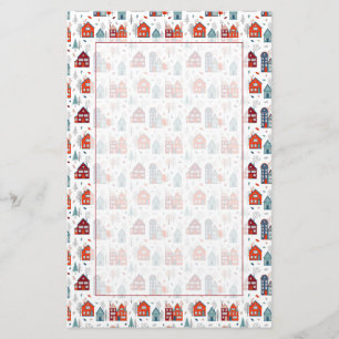 Papeterie Motif scandinave d'art populaire de Chambre