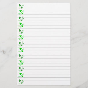 Papeterie Motif Shamrock verte