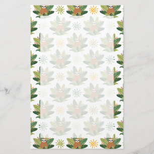 Papeterie Motif tropical de paresse