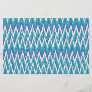 Papeterie motif turquoise et Amethyst iKat ZigZag