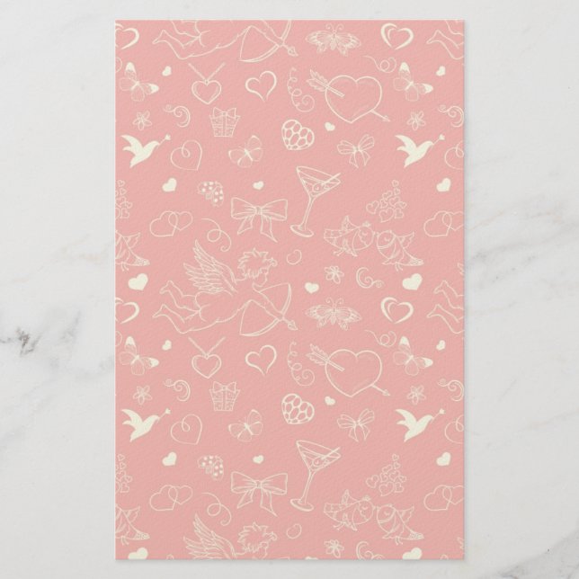 Papeterie Motif Valentine (Devant)