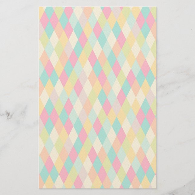 Papeterie Motif vintage Arlequin (Devant)