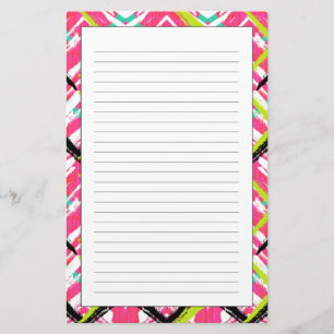 Papeterie Motif Zag rose main