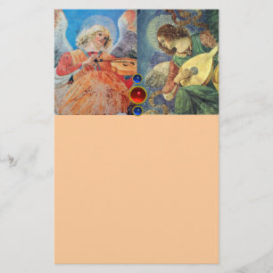 Papeterie MUSIQUE FABRIQUANT DES ANGELS DE NOËL, Pêche Bleue