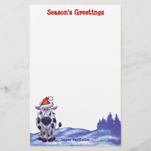 Papeterie Noël de la vache