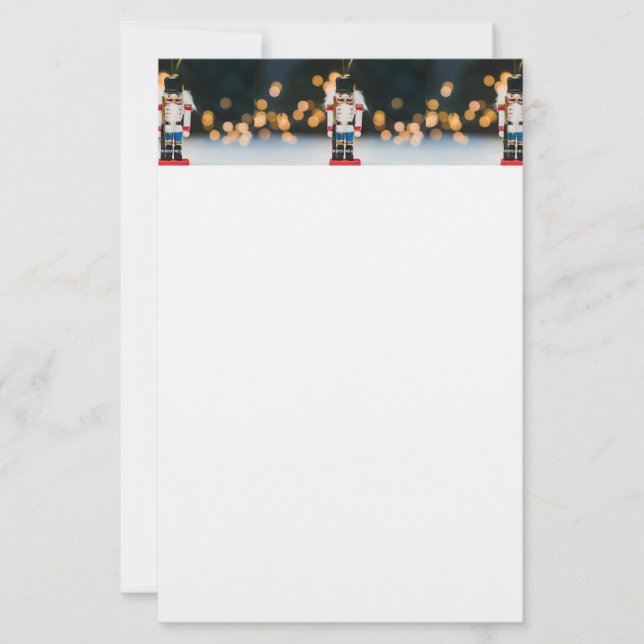 Papeterie Noël SlipperyJoe nutcracker figurine ornement (Devant)