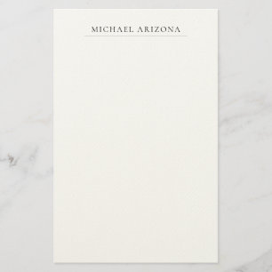 Papeterie Noir & Blanc Minimaliste Simple Moderne