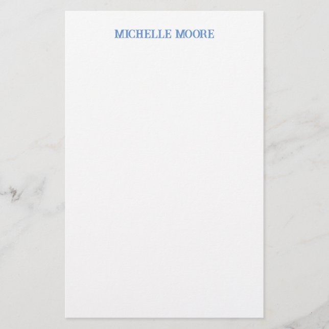 Papeterie Nom minimaliste moderne clair (Devant)