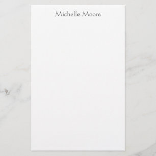 Papeterie Nom minimaliste moderne clair Personnalisé