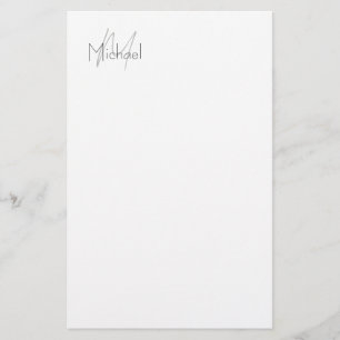 Papeterie Nom moderne minimaliste monogramme