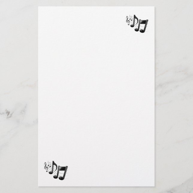 Papeterie Note de musique stationnaire (Devant)