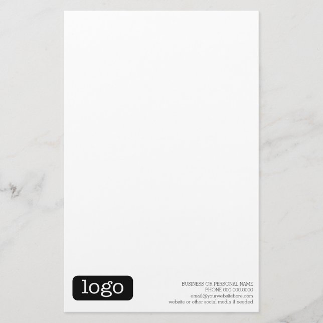 Papeterie Notes de logo Office ou Business de base (Devant)