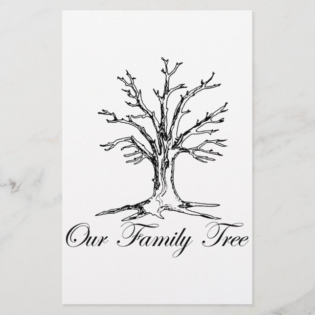 Papeterie Notre arbre généalogique (Devant)