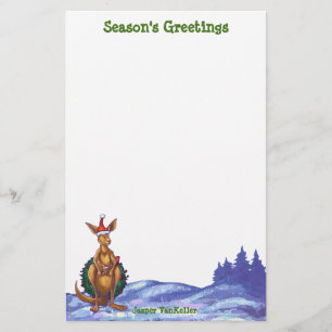 Papeterie Nuit étoilée de Noël Kangaroo