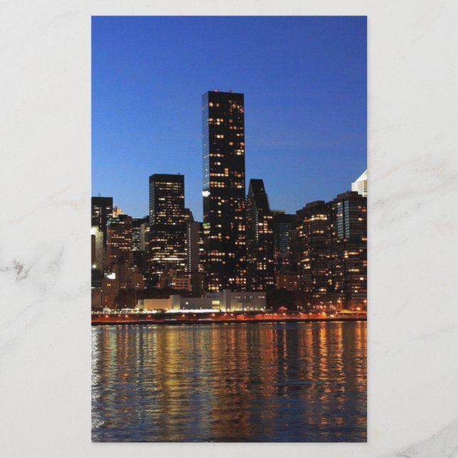 Papeterie NYC New York City Manhattan Nuit (Devant)
