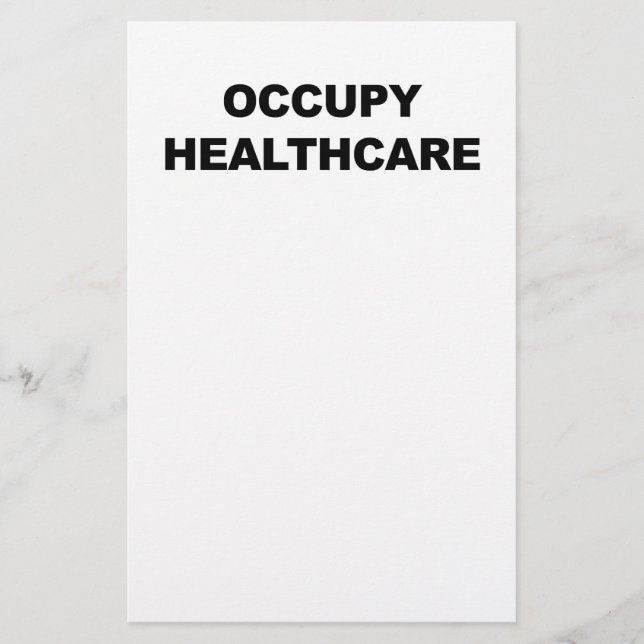 PAPETERIE OCCUPER LES SOINS DE SANTÉ (Devant)
