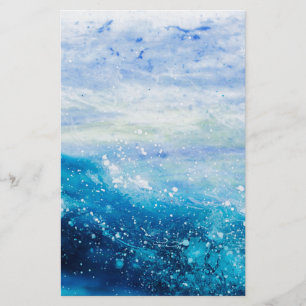 Papeterie Ocean wave painting, sea foam