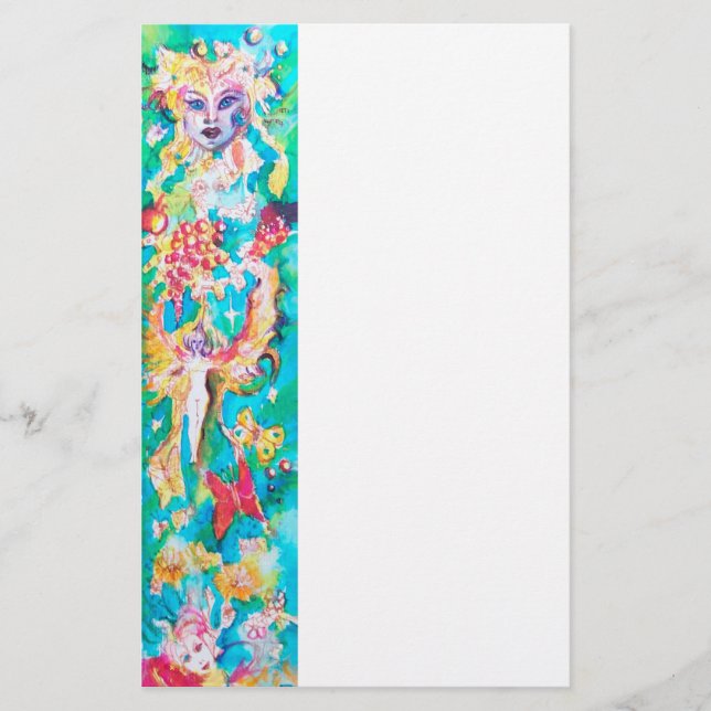 PAPETERIE ONGLET FAIRY GRAPE (Devant)