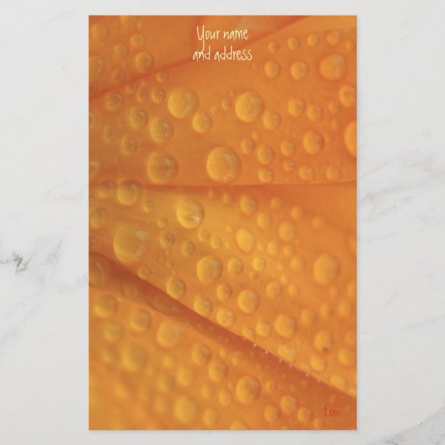 Papeterie orange fizzé (Devant)