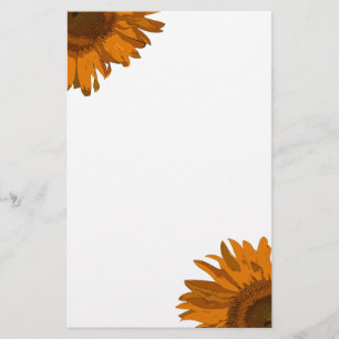Papeterie Orange Pop Art Sunflowers