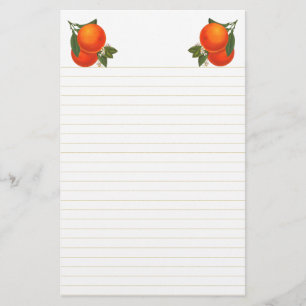 Papeterie Oranges Articles Vintages Papier à lettres