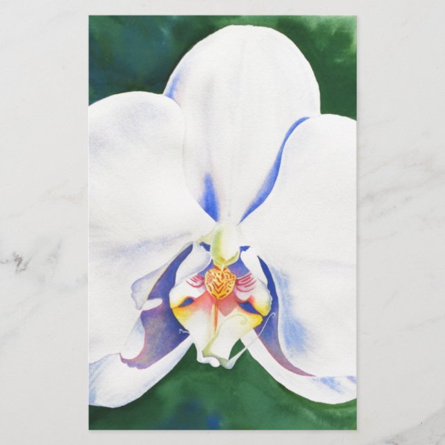 Papeterie Orchidée blanche (Devant)