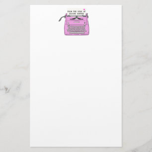 Papeterie Ordinateur de bureau Vintage Pink Retro Personnali