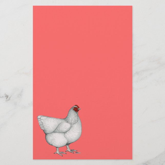 Papeterie Orpington White Hen (Devant)