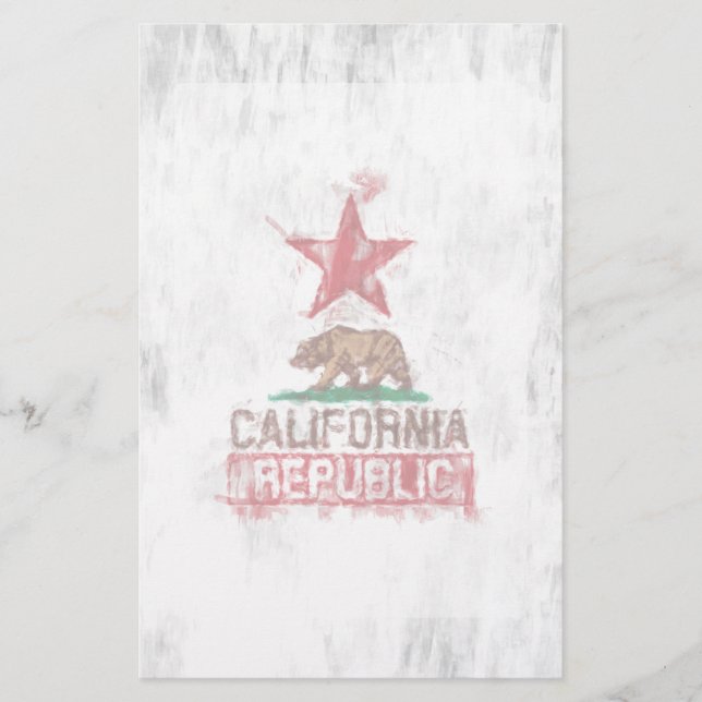Papeterie Ours drapeau de la République de Californie à la d (Devant)