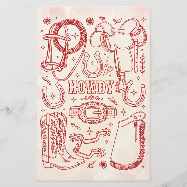 Papeterie Pack Texas Cowboy (Devant)
