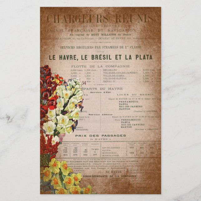 Papeterie Page Scrapbooking du journal vintage (Devant)