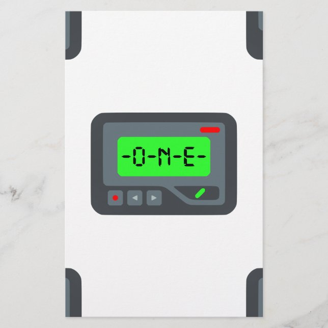 Papeterie pager émoji (Devant)
